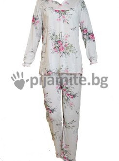 Дамска пижама - дълъг ръкав Рози 81556